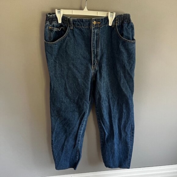 Dixie Blues Straight Leg High Rise Relaxed Fit Mom Jeans Us Sz 16 - Picture 2 of 8